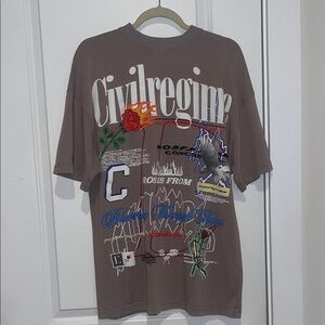 Men’s Civil Regime By Darc Sport T Shirt Vintage Wash No 1/500 Size S